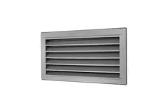 Buitenluchtrooster B=200 x H=200 rvs - inox