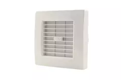 Badkamerventilator Ø 100 mm Wit met automatische sluitklep, timer en vochtsensor - luxe X100ZHT
