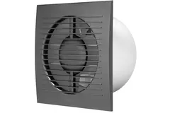 Badkamerventilator Ø 100 mm Antraciet met timer en vochtsensor - standaard EE100HTA