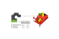 Brandklep rechthoekig eindeloopcontact - E-FD40 1400x800 R S
