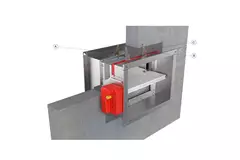 Brandklep rechthoekig eindeloopcontact - E-FD40 1400x800 R S