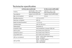 Capteur de fumée 24V pour clapet coupe-feu rectangulaire - E-FD A SSA 450x500 24