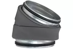 Thermoduct 13mm bocht diameter 450 mm 30 graden geisoleerd