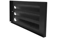 Buitenmuurrooster opbouw 300mm x 100mm ZWART