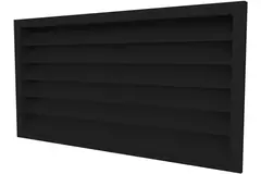 Buitenmuurrooster gegalvaniseerd staal 1800x800 - RAL 9005