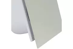 Badkamer ventilator Ø 100 mm met timer en inschakelvertraging - glazen front satijn zilver