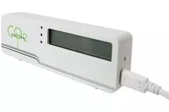 CO2 meter - air indicator compact inclusief temperatuur weergave