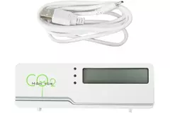 CO2 meter - air indicator compact inclusief temperatuur weergave