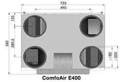 Zehnder Stork ComfoAir E400 LP