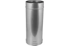 Conduit concentrique de 80 - 125 mm de diamètre L1000 I316/I304 (D0,5/D0,5) (avec caoutchouc d'étanchéité pour conduit interne)