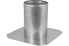 Dakdoorvoer voor buis diameter 80 mm plat dak INOX