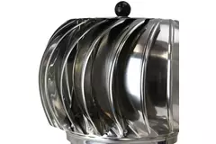 Windgedreven dakventilator Cowl 250 mm RVS inclusief plakplaat - 180m3/h