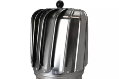 Windgedreven dakventilator Cowl Oblong 150 mm RVS inclusief plakplaat - 325m3/h