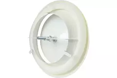 Ventilatie toevoer ventiel metaal Ø 200 RAL 9010 met klemveren - DVSC-P200