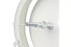 Ventilatie toevoer ventiel metaal Ø 200 RAL 9010 met klemveren - DVSC-P200