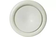 Ventilatie toevoer ventiel metaal Ø 200 RAL 9010 met klemveren - DVSC-P200