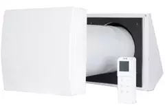 Decentrale WTW  HRU wall Ø150 met afstandsbediening - 60 m³/h - HRU-WALL-RC-150-60-PEG