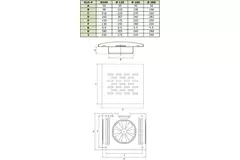 Ventilatie toevoer en afvoerventiel luxe met filter Ø 125 mm - Alpha DLD-P125