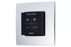 Duco CO2 ruimtesensor met bediening RF/Wired zwart