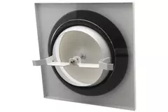 Ventilatieventiel toevoer metaal vierkant Ø100 mm wit met klemveren - DVSQ-P100
