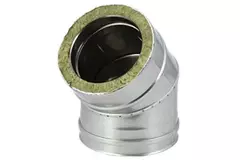 DW diameter 250 mm (250/300) bocht 45 gr I316L/I304 (D0,5/0,6)