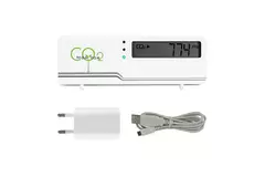 CO2 meter - air indicator compact inclusief temperatuur weergave + stekker