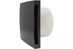 Badkamerventilator Ø 100 mm antraciet met timer - Design EET100TA