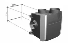 Vasco C400 Basic RF LE Pakket 400 m³/h + vochtsensor + RFT bediening + 4 ventielen