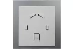 Badkamer ventilator Ø 100 mm met trekkoord en stekker - glazen front satijn goud