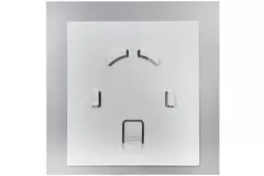 Badkamer ventilator Ø 100 mm met timer en inschakelvertraging - glazen front satijn zilver