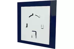 Air Roxy badkamerventilator met aansluitdiameter 100 mm met timer en vertraagde start - kunststof front blauw