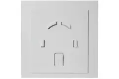 Badkamer ventilator Ø 100 mm - kunststof front glanzend wit