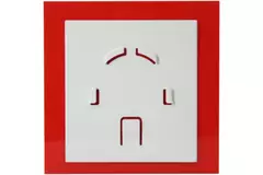 Air Roxy badkamerventilator met aansluitdiameter 100 mm met trekkoord en stekker - kunststof front rood