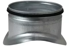 Zadelstuk Ø 150/160mm - 160mm (90°) - Gegalvaniseerd