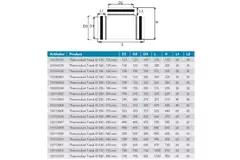 Thermoduct 13mm T-stuk diameter 250 mm - 125 mm (90 graden) geisoleerd