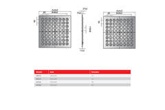Multinozzle plafondrooster 596x596mm - MN16 RAL9010