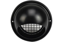 RVS bolrooster 100mm geveldoorvoer - EL-SS-B100 SS RAL9005