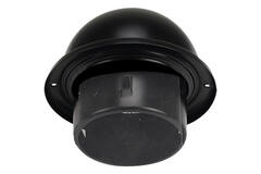 RVS bolrooster 100mm geveldoorvoer - EL-SS-B100 SS RAL9005