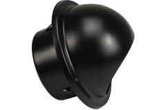RVS bolrooster 100mm geveldoorvoer - EL-SS-B100 SS RAL9005