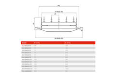 Kanaalrooster enkel instelbaar  1025x125mm voor buis 315 tot 900mm - DGS-SB1025x125