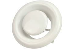 Ventilatie afvoer ventiel 80mm met metaal klemveren - DVS-C80 RAL9010