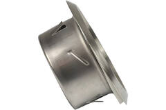 RVS ventilatie ventiel 100mm toevoer -en afvoer met klemveren - DVI-C100
