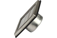RVS gevelrooster 100mm met beweegbare lamellen hoge doorlaat - EL-SS-OP100 SS