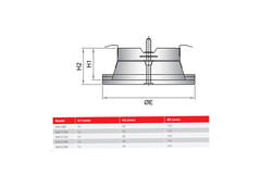 Ventilatie toevoer ventiel 125mm met metaal klemveren - SAV-C125 RAL9010