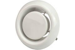 Ventilatie afvoer ventiel 160mm met klemveren - AVP-C160