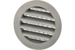 Muur rooster 125mm buitenlucht aluminium - EL-A-RLP125