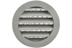 Muur rooster 125mm buitenlucht aluminium - EL-A-RLP125