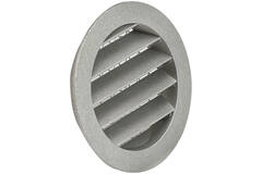 Muur rooster 125mm buitenlucht aluminium - EL-A-RLP125
