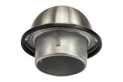 RVS bolrooster 125mm geveldoorvoer - EL-SS-B125 SS