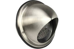 RVS bolrooster 125mm geveldoorvoer - EL-SS-B125 SS